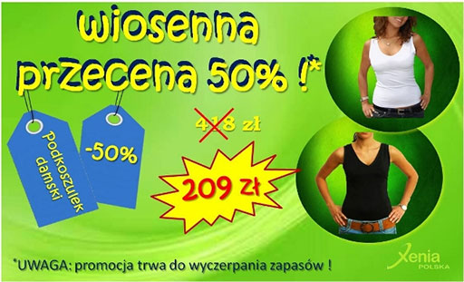 Szczecin, promocje, Xenia Polska, odzież lecznicza, odzież zdrowotna, taniej, 50%, za pół ceny, w Szczecinie