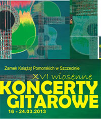 Szczecin, koncerty, Zamek Książąt Pomorskich, w Szczecinie, Wiosenne Koncerty Gitarowe, złota gitara, Jacaras, Roland Dyens