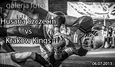 ARCHIWUM. Szczecin. SPORT. Wydarzenia. 27.07.2014. Futbol Amerykański I Liga – mecz Husaria Szczecin vs Kraków Kings @ Stadion przy ul. Witkiewicza w Szczecinie