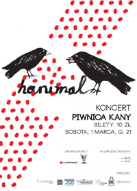 Szczecin, koncerty, Piwnica Kany, Hanimal, w Szczecinie