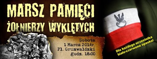 ARCHIWUM. Szczecin. Wydarzenia. 01.03.2014. Marsz Pamięci Żołnierzy Wyklętych @ Szczecin