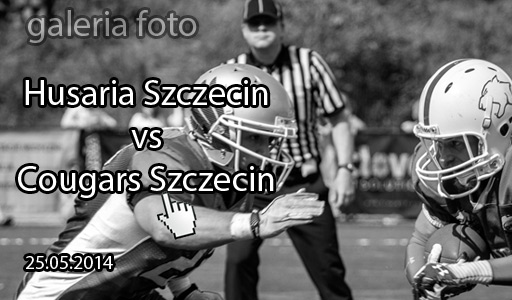 Szczecin. Fotoreportaż. 25.05.2014. Mecz Futbolu Amerykańskiego. DERBY SZCZECINA:  Husaria Szczecin vs Cougars Szczecin w obiektywie