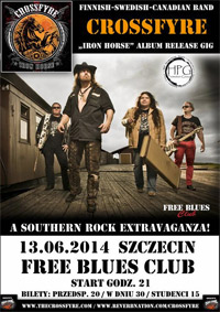 Szczecin, koncerty, FBC, Free Blues Club, koncert, Crossfyre, weekend, w Szczecinie