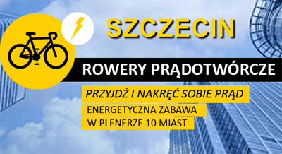 Szczecin, Jasne Błonia, energetyczne rowery, zabawa, weekend