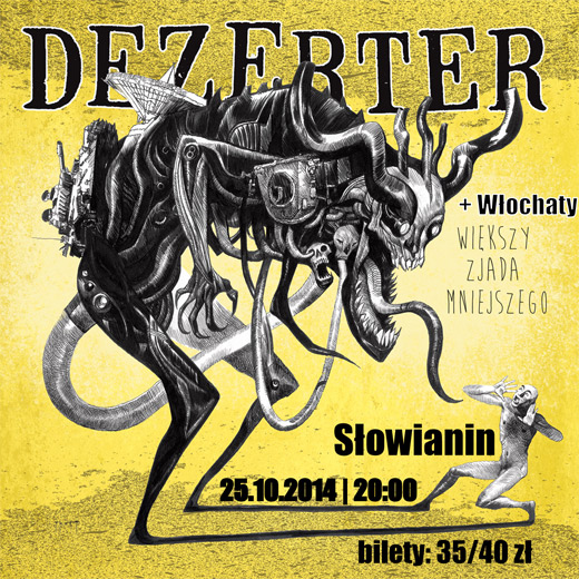 ARCHIWUM. Szczecin. Koncerty. 25.10.2014. Dezerter + Włochaty [gość] @ Dom Kultury Słowianin