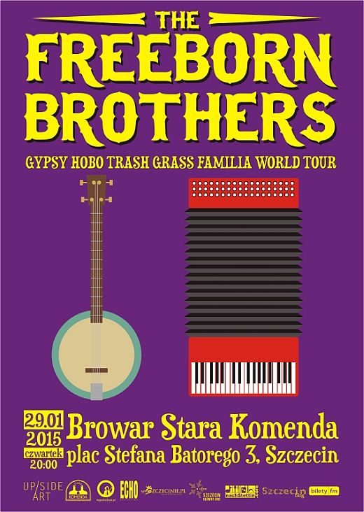 Gypsy Hobo Trash Grass Familia World Tour, szczecin koncerty, Freeborn brothers, koncerty w szczecinie, browar stara komenda