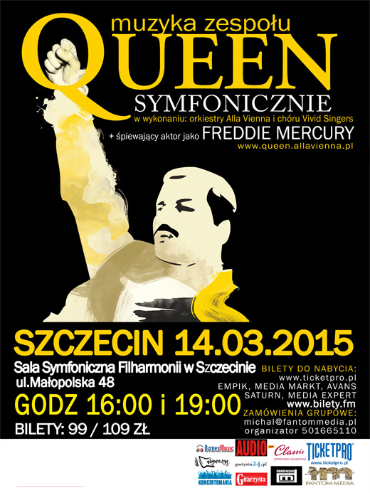 Szczecin koncerty, queen symfonicznie, filharmonia Szczecin, orkiestra Alla Vienna, chór Vivid Singers, w Szczecinie, weekend w Szczecinie