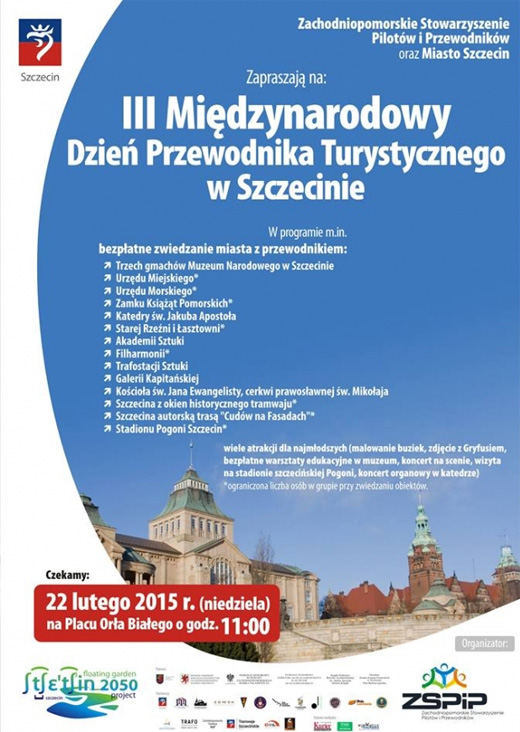 Szczecin, wjazd free, bezpłatnie, Międzynarodowy Dzień Przewodnika Turystycznego, zwiedzanie, w Szczecinie, oprowadzanie po mieście, 22.02.2015, International Tourist Guide Day, ITGD