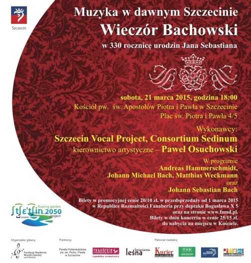 Szczecin, koncert, koncerty w Szczecinie, wieczór Bachowski, kierunek Szczecin, weekend, w Szczecinie