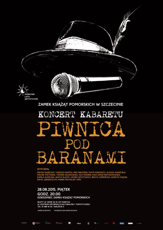 ARCHIWUM. Szczecin. Koncerty. 28.08.2015. Zamkowe Lato Artystyczne – koncert Kabaretu Piwnica pod Baranami @ Zamek Książąt Pomorskich