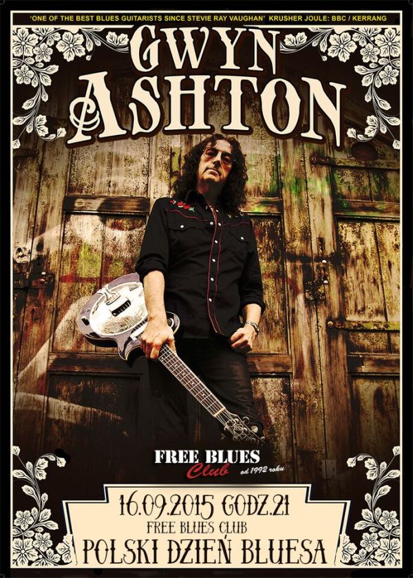 ARCHIWUM. Szczecin. Koncerty. 16.09.2015. Gwyn Ashton @ Free Blues Club