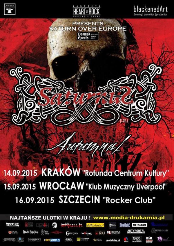 szczecin, koncerty w szczecinie, kierunek szczecin, Saturnus, Autumnal, rocker club, 16.09.2015