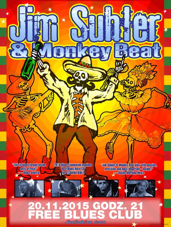 20.11.2015 koncert Jim Suhler & Monkey Beat