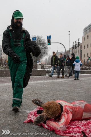 Szczecin 28-11-2015 happening Ogólnopolski Dzien bez Futra 06