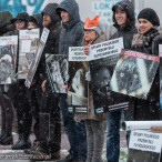 28.11.2015. Happening Ogólnopolski Dzień bez Futra w Szczecinie