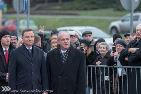 17.12.2015, Prezydent RP Andrzej Duda, obchody 45. rocznicy grudnia '70 w Szczecinie