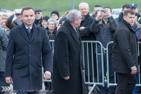 17.12.2015, Prezydent RP Andrzej Duda, obchody 45. rocznicy grudnia '70 w Szczecinie