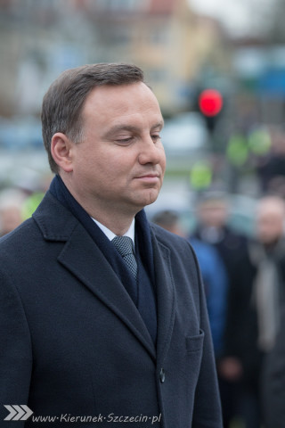 17.12.2015, Prezydent RP Andrzej Duda, obchody 45. rocznicy grudnia '70 w Szczecinie