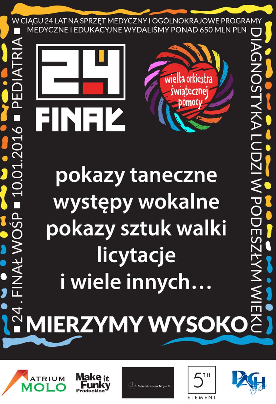10.01.2016 24 Finał Wielkiej Orkiestry Świątecznej Pomocy - Galeria Gryf w Szczecinie