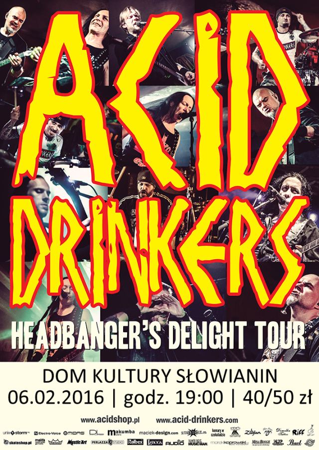 ARCHIWUM. Szczecin. Koncerty. 06.02.2016. Acid Drinkers – Headbanger’s Delight Tour @ Dom Kultury Słowianin