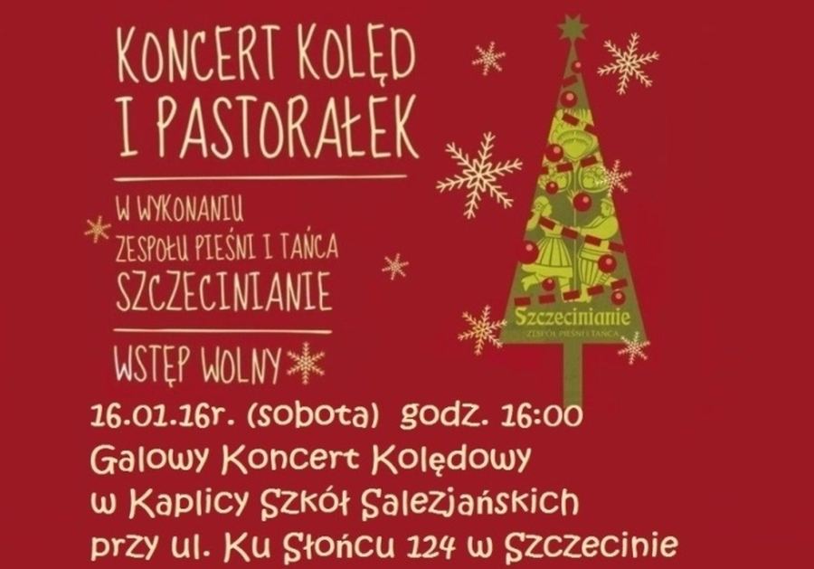 sobota 16.1.2016 Szczecinianie - koncert kolęd i pastorałek