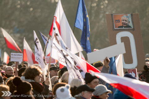 09.01.2016 Manifestacja KOD - wolne media - Szczecin