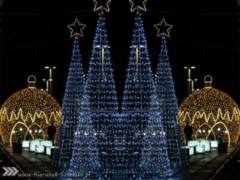 Szczecin ubrany na Święta, czyli galeria fotografii iluminacji przygotowanych na Święta Bożego Narodzenia 2015 w Szczecinie