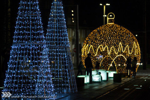 Szczecin ubrany na Święta, czyli galeria fotografii iluminacji przygotowanych na Święta Bożego Narodzenia 2015 w Szczecinie