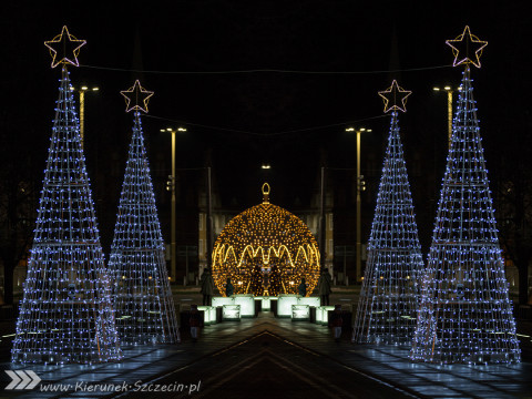 Szczecin ubrany na Święta, czyli galeria fotografii iluminacji przygotowanych na Święta Bożego Narodzenia 2015 w Szczecinie