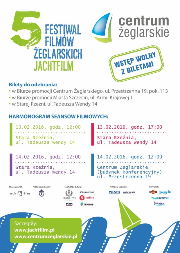 ARCHIWUM. Szczecin. Kino. Wydarzenia. 13-14.02.2016. Piąty Festiwal Filmów Żeglarskich Jachtfilm @ Szczecin