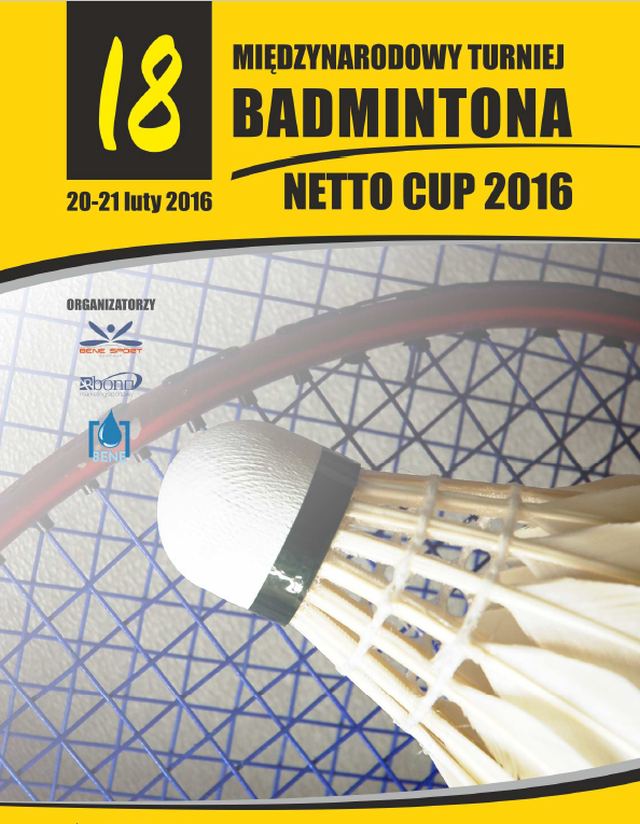 ARCHIWUM. Szczecin. SPORT. Wydarzenia. 20-21.02.2016. Międzynarodowy Turniej Badmintona Netto Cup @ Szczecin