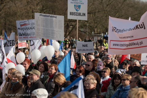 19.03.2016 manifestacja KODu w Szczecinie fot. © Kierunek Szczecin