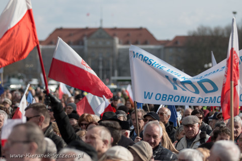 19.03.2016 manifestacja KODu w Szczecinie fot. © Kierunek Szczecin