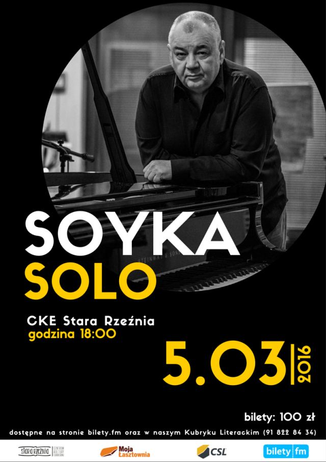 05.03.2016, Stara Rzeźnia - koncert Soyka Solo w Szczecinie