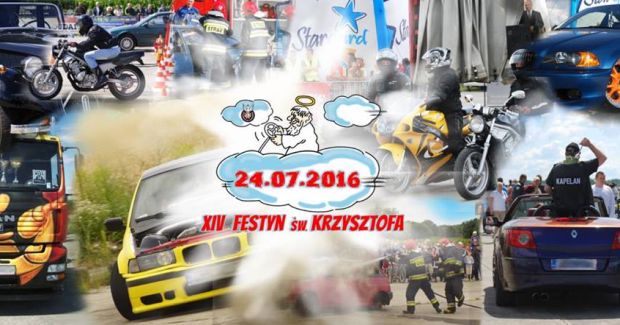 ARCHIWUM. Stargard/Kluczewo. Imprezy. Wydarzenia. 24.07.2016. XIV Festyn Motoryzacyjny św. Krzysztofa @ Lotnisko Kluczewo