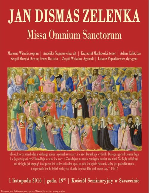 ARCHIWUM. Szczecin. Koncerty. ♪ 01.11.2016. Missa Omnium Sanctorum @ Zamek Książąt Pomorskich