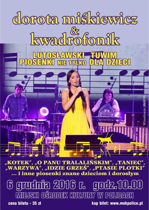 06.12.2016 koncert Dorota Miśkiewicz & Kwadrofonik w Policach