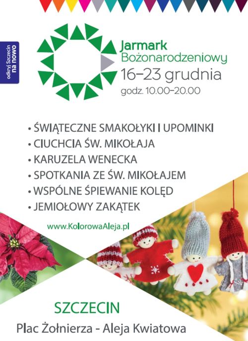 ARCHIWUM. Szczecin. Imprezy. Wydarzenia. 16-23.12.2016. Szczeciński Miejski Jarmark Bożonarodzeniowy @ Aleja Kwiatowa