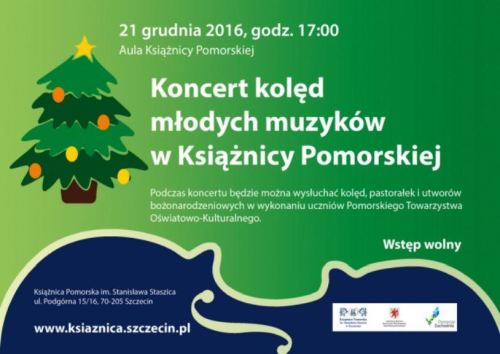21.12.2016 koncert kolęd w Książnicy Pomorskiej