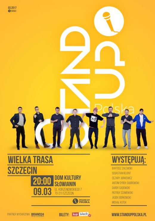 ARCHIWUM. Szczecin. Wydarzenia. 09.03.2017. Wielka Trasa Stand-Up Polska @ Słowianin