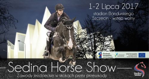 ARCHIWUM. Szczecin. Imprezy. Wydarzenia. 01-02.07.2017. Zawody jeździeckie w skokach przez przeszkody – Sedina Horse Show 2017 @ Stadion miejski przy ul. Bandurskiego