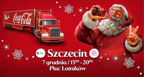 ARCHIWUM. Szczecin. Wydarzenia. 07.12.2017. Świąteczna Trasa Ciężarówek Coca-Cola @ Plac Lotników