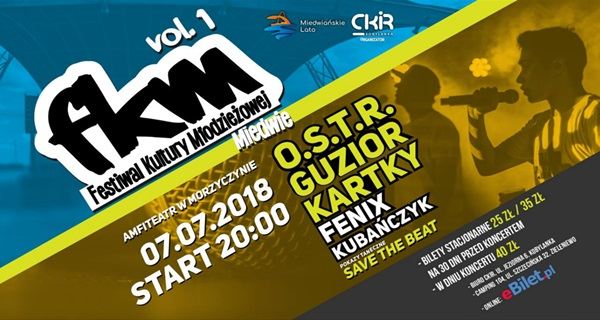 ARCHIWUM. Morzyczyn. Imprezy. Koncerty. 07.07.2018. Festiwal Kultury Młodzieżowej Miedwiańskie Lato 2018 @ Jezioro Miedwie