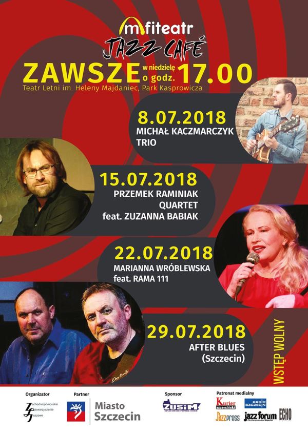 Amfiteatr Jazz Café 2018, koncerty w Szczecinie