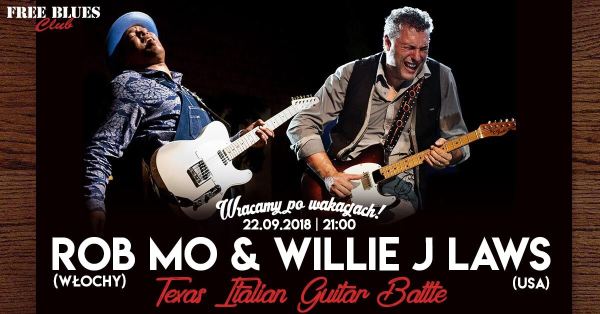 22.09.2018 Rob Mo & Willie J Laws, koncert w Szczecinie