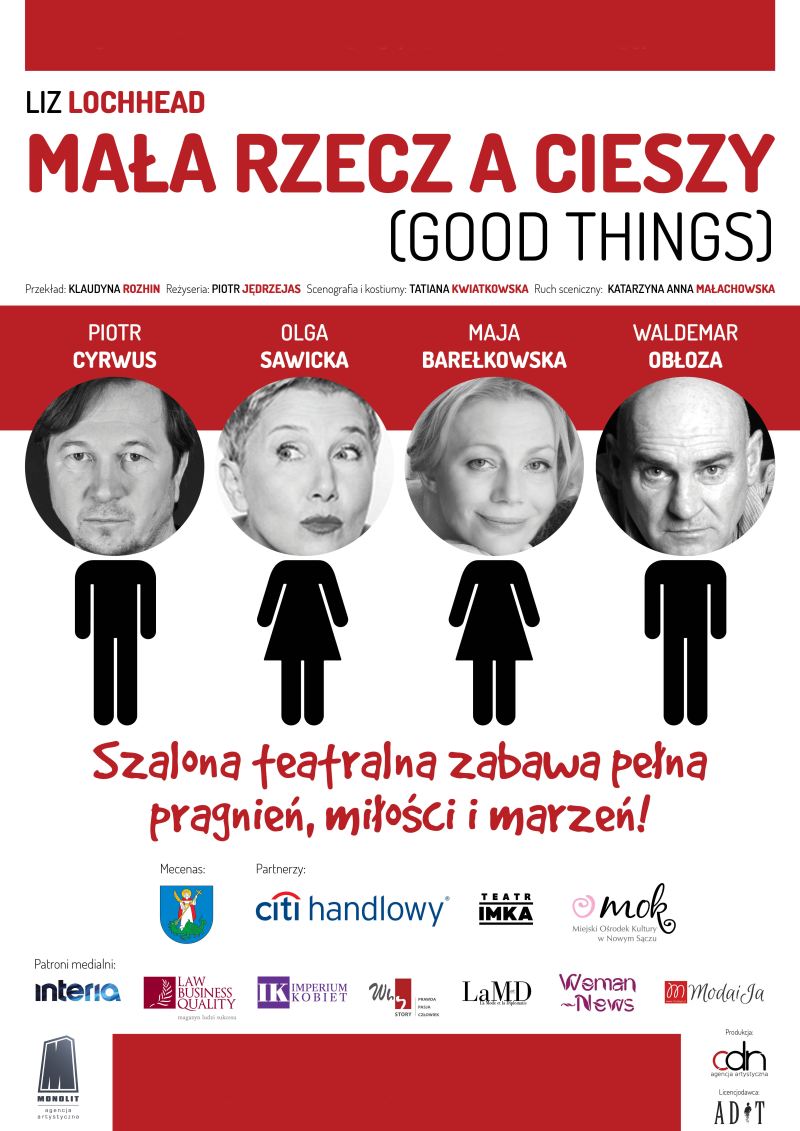 ARCHIWUM. POLECAMY! Szczecin. Teatr. 29.10.2018. Spektakl – Mała rzecz a cieszy @ Teatr Polski