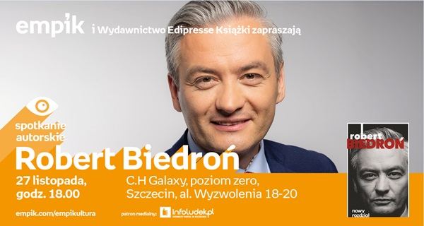 27.11.2018 spotkanie autorskie z Robertem Biedroniem, Szczecin