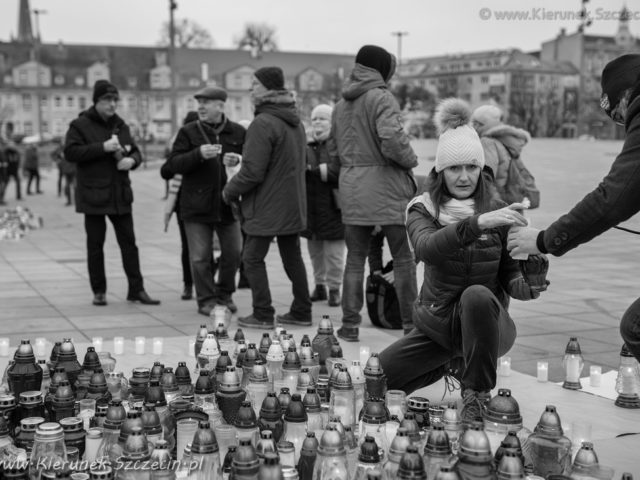 Szczecin. FOTOREPORTAŻ. 19.01.2019. Ostatnie pożegnanie z Prezydentem Gdańska – ŚP. Pawłem Adamowiczem w Szczecinie @ Plac Solidarności *slider