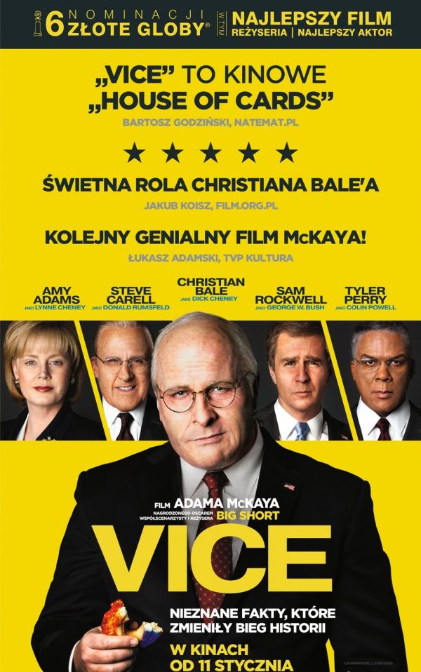 ARCHIWUM. Szczecin. Kino. 06-07.02.2019. Kino Zamek: Vice @ Zamek Książąt Pomorskich