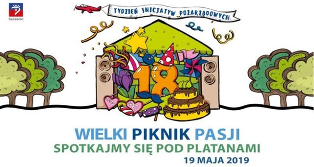 ARCHIWUM. Szczecin. Wydarzenia. 19.05.2019. Wielki piknik Pasji – XVIII Spotkanie Organizacji Pozarządowych Pod Platanami @ Jasne Błonia